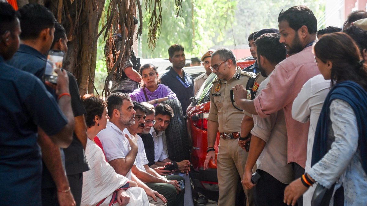 Rahul Gandhi joins INDIA bloc protest over electoral roll