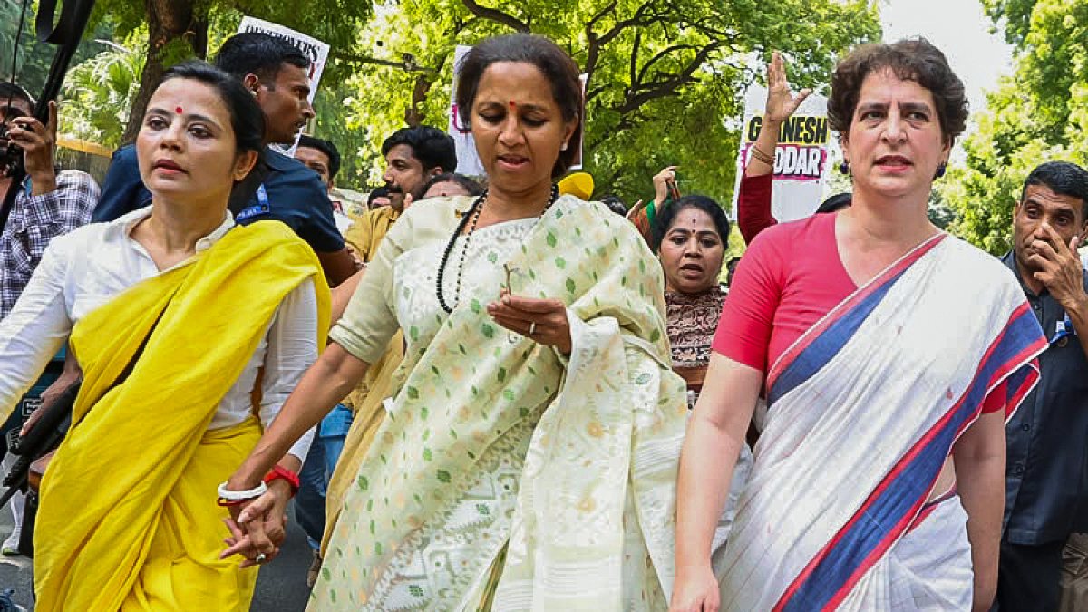 INDIA bloc MPs protest over electoral roll irregularities