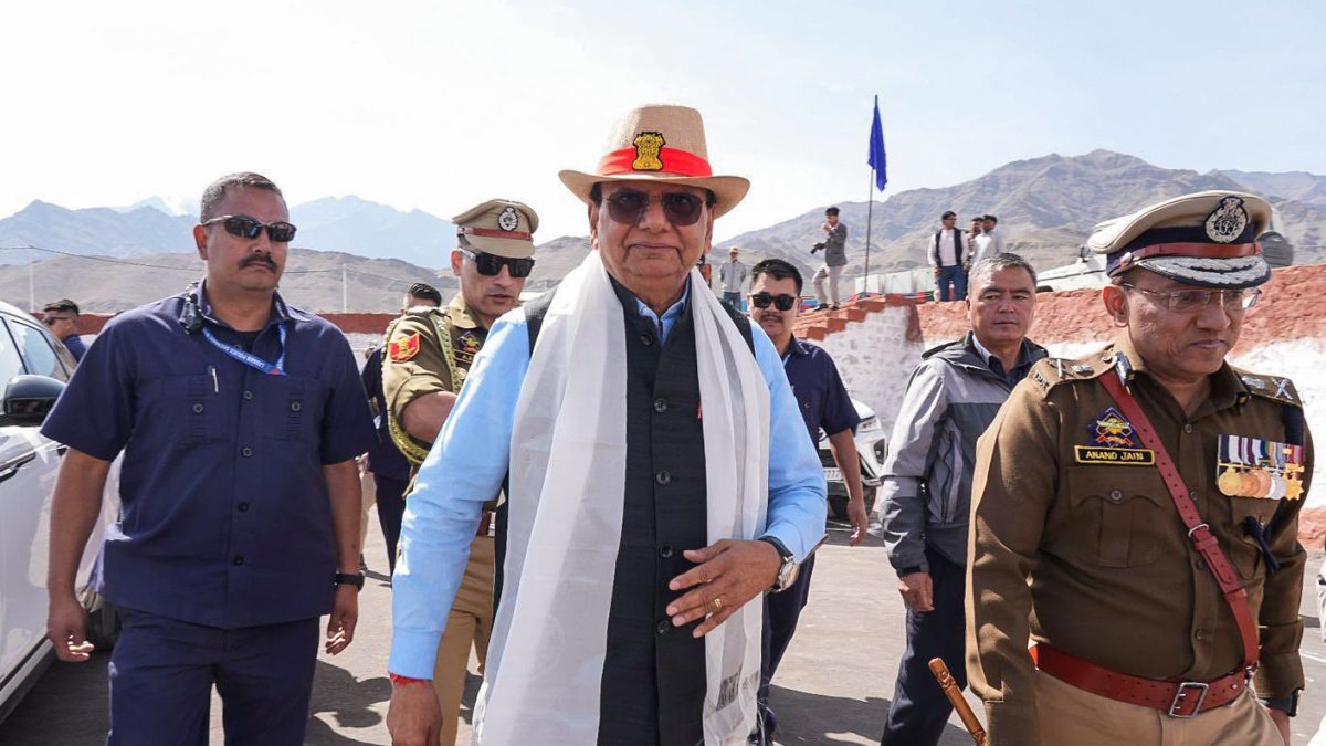 Ladakh LG attends police passing-out parade in Leh