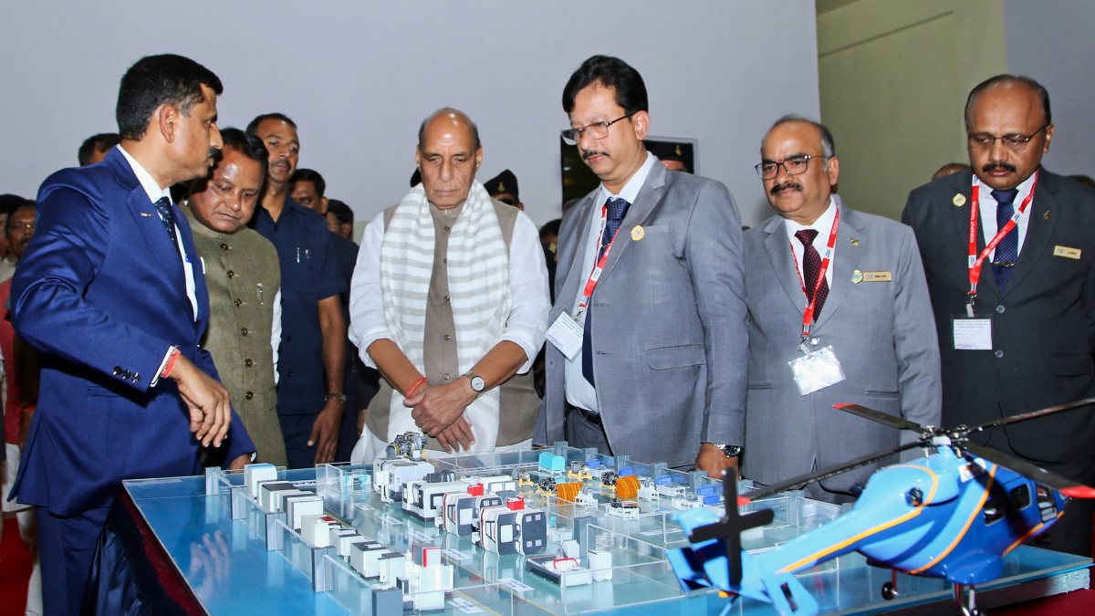 Rajnath Singh attends HAL 2000th aero-engine delivery event in Koraput