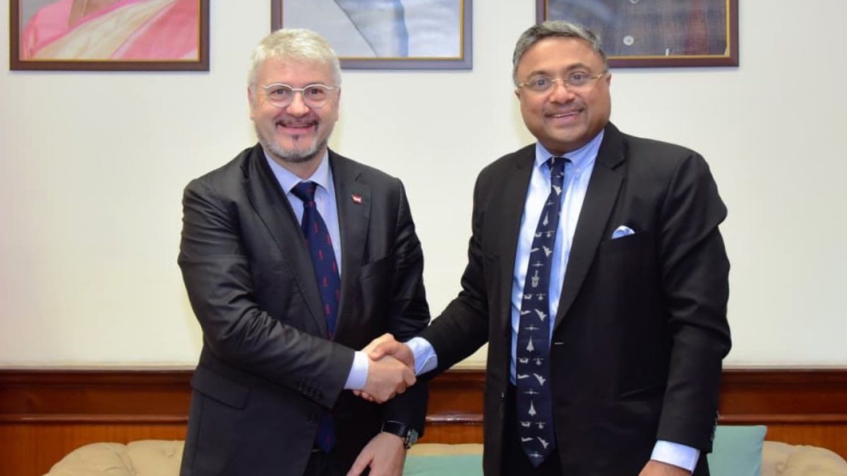 MEA Secretary Sibi George meets Austria's first NSA Peter Vorhofer