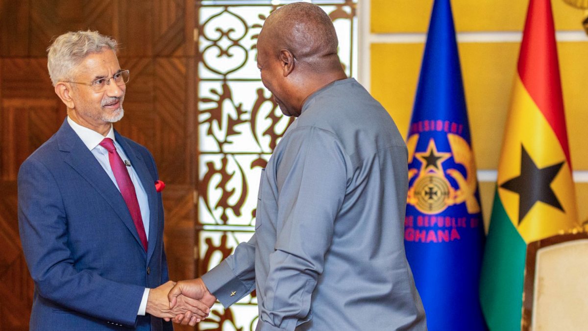 Jaishankar meets Ghana president Mahama in Accra