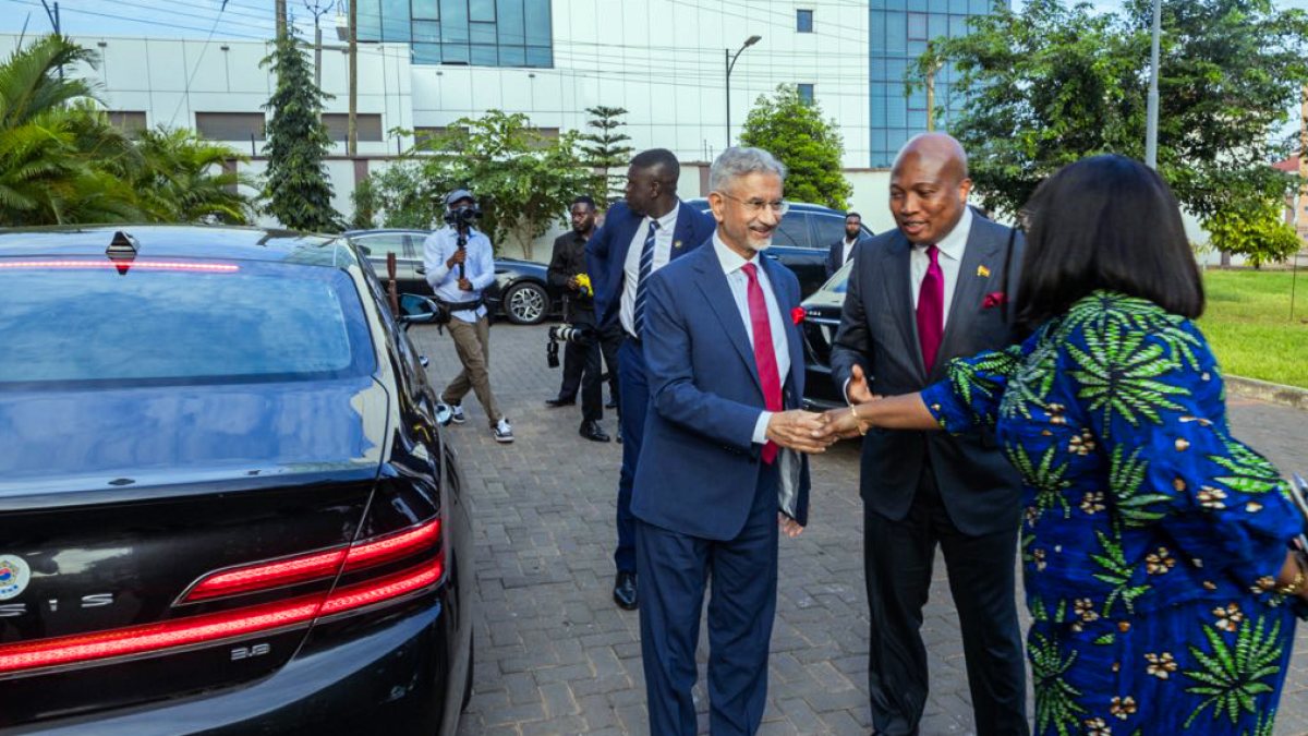Jaishankar greeted in Accra during three-nation visit