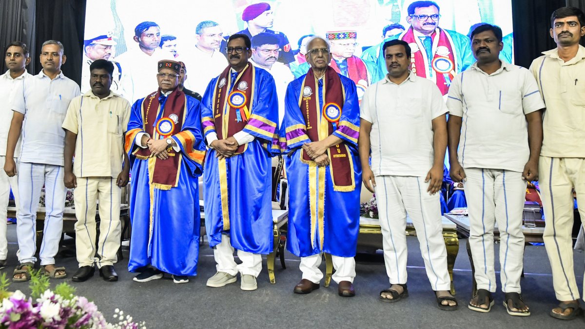 Telangana governor celebrates prison inmates earning degrees at BRAOU convocation