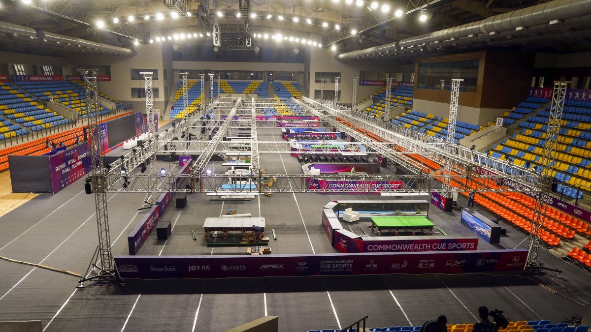 Commonwealth Cue Sports Championship 2026 tables readied in Ahmedabad