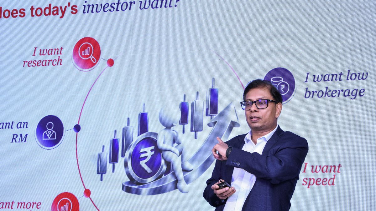 Kotak Neo CEO Shripal Shah speaks at rebranding event in Mumbai