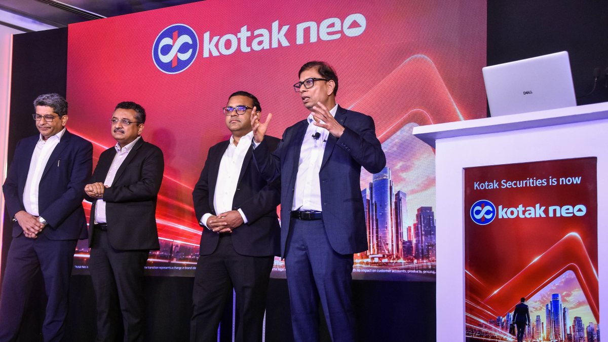 Kotak Neo CEO Shripal Shah speaks at rebranding event in Mumbai