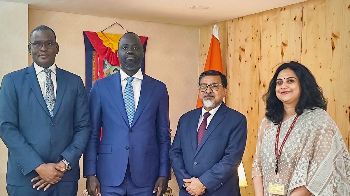 MEA secretary Sudhakar Dalela meets Senegal minister Bassirou Sarr