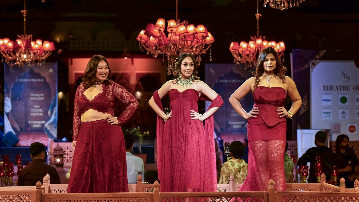 Models walk ramp at Theatre of Dreams 4.0 in Jaipur