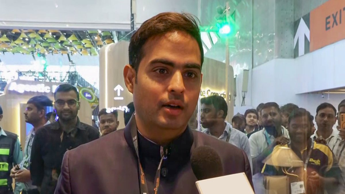 Akash Ambani speaks at India Mobile Congress 2026 inauguration