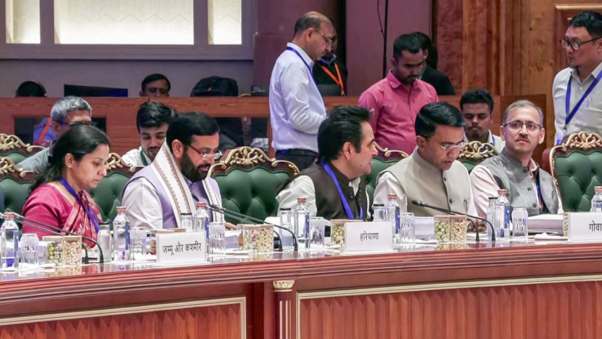 Haryana and Goa CMs attend 57th GST Council meeting in New Delhi