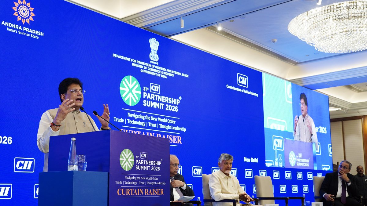 Piyush Goyal addresses CII Partnership Summit curtain-raiser in New Delhi