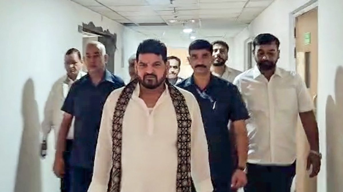 Brij Bhushan arrives at Rouse Avenue Court in wrestlers case