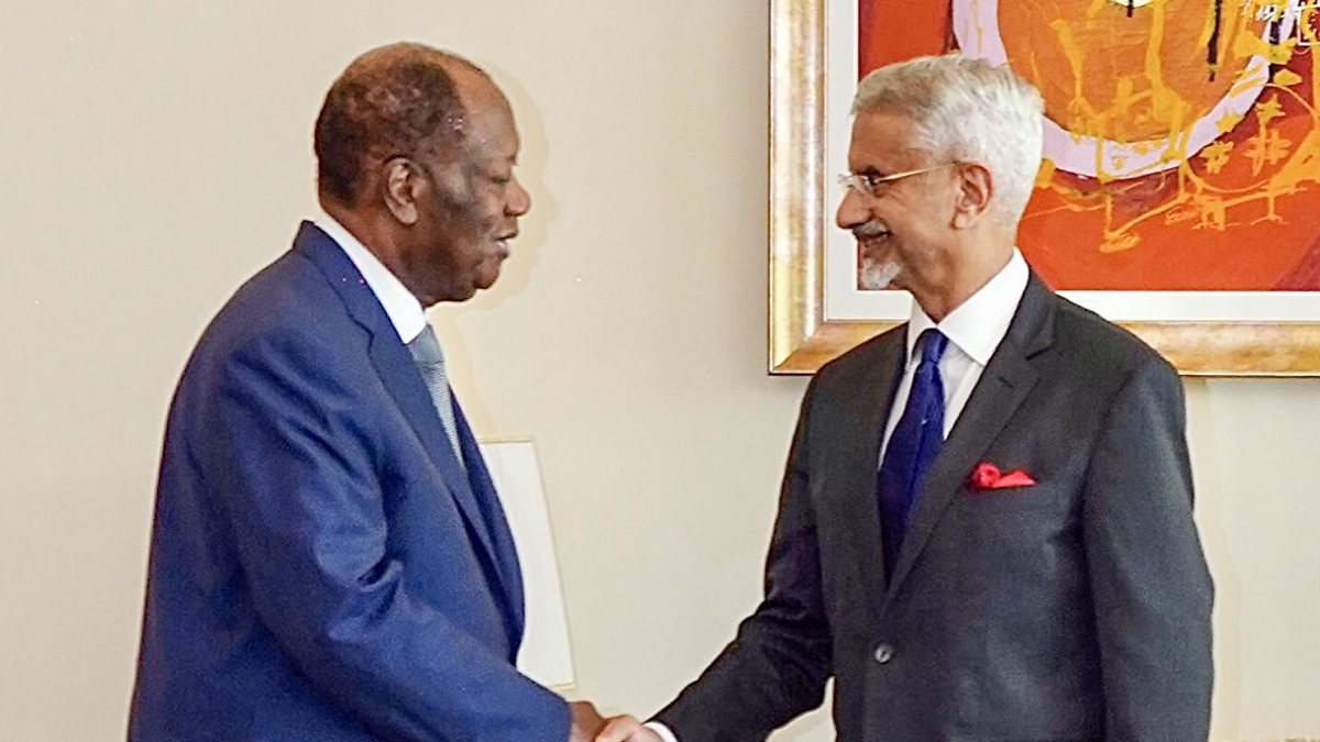 Jaishankar calls on Cote d'Ivoire president Ouattara