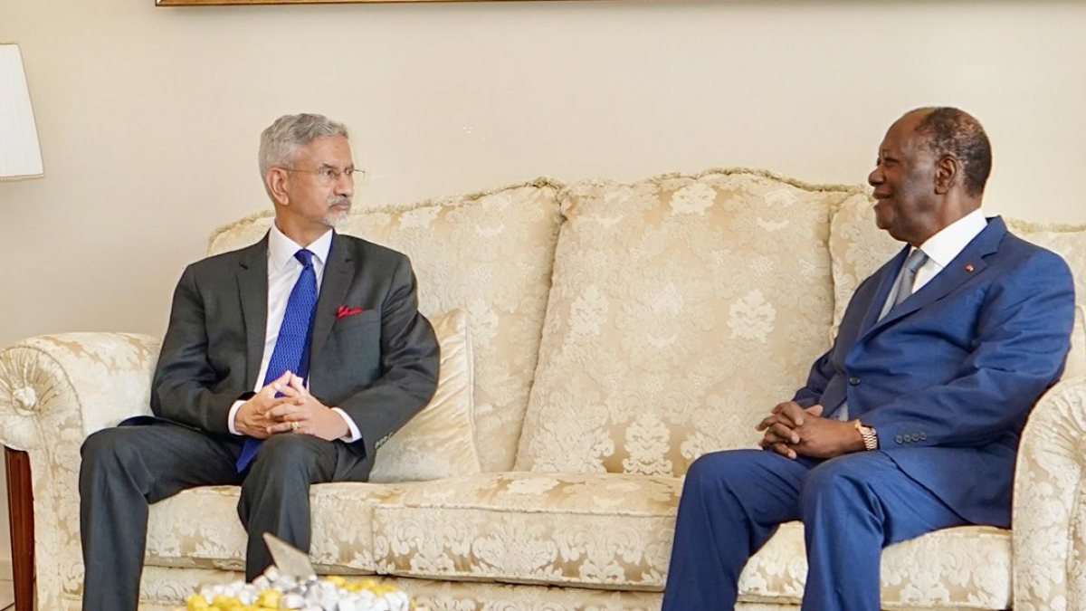 Jaishankar calls on Cote d'Ivoire president in Yamoussoukro