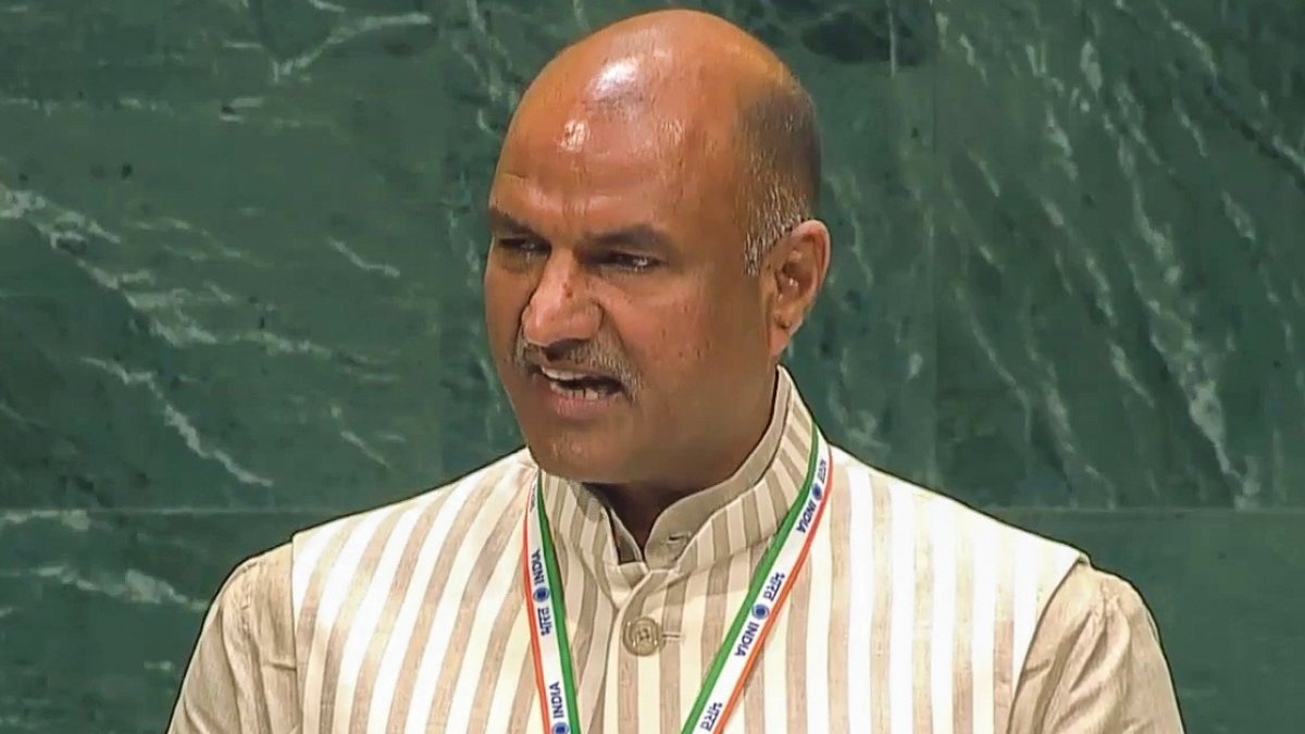 C.P. Joshi delivers India statement at UNGA plenary