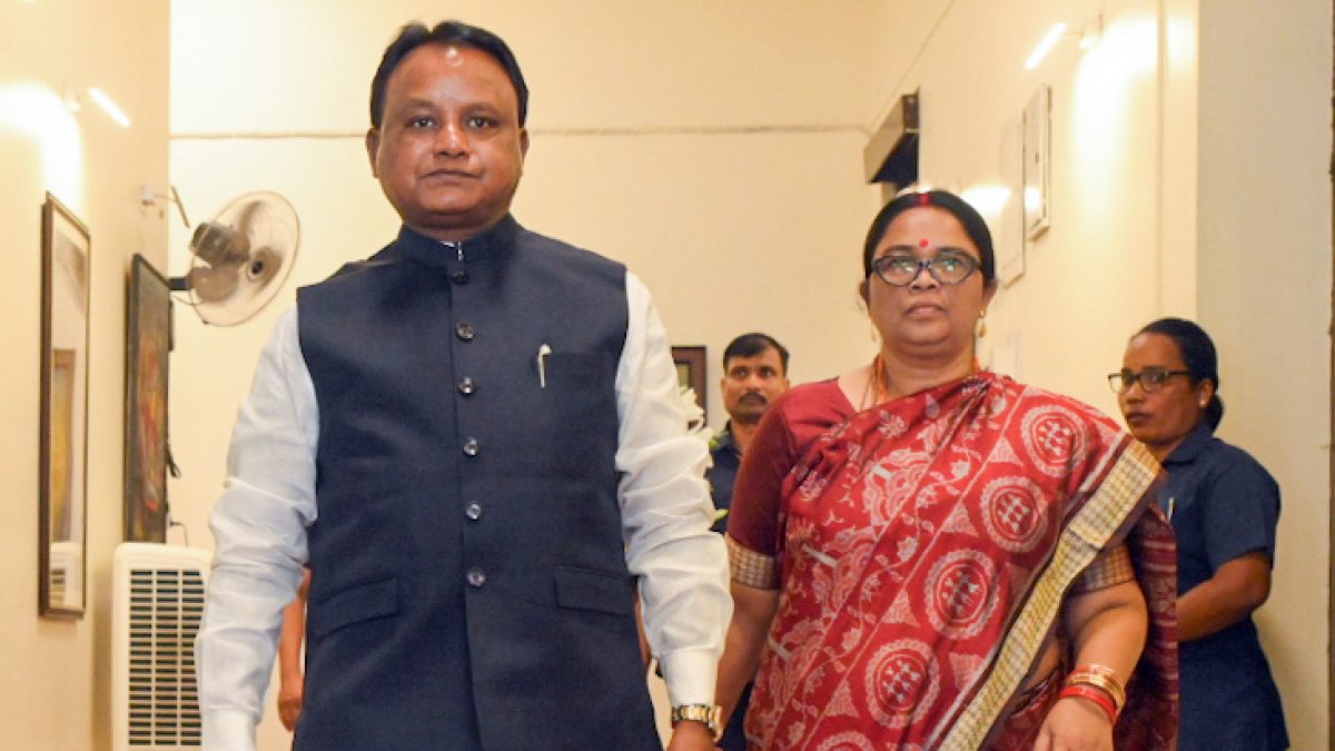Odisha CM Mohan Charan Majhi at Lok Bhavan in Khordha