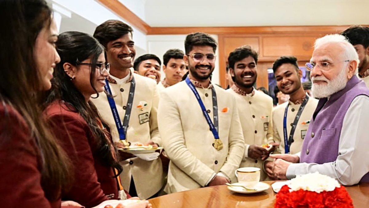 PM Modi meets WorldSkills Shanghai 2026 professionals in Delhi