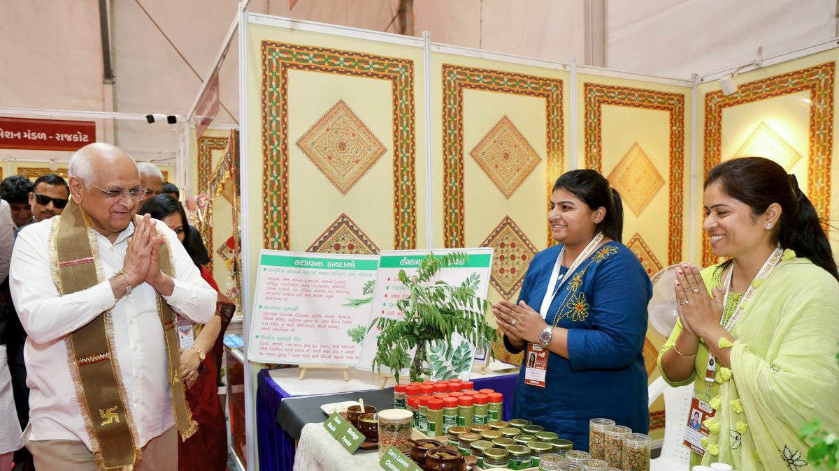Gujarat CM Bhupendra Patel inaugurates Saras Mela in Rajkot