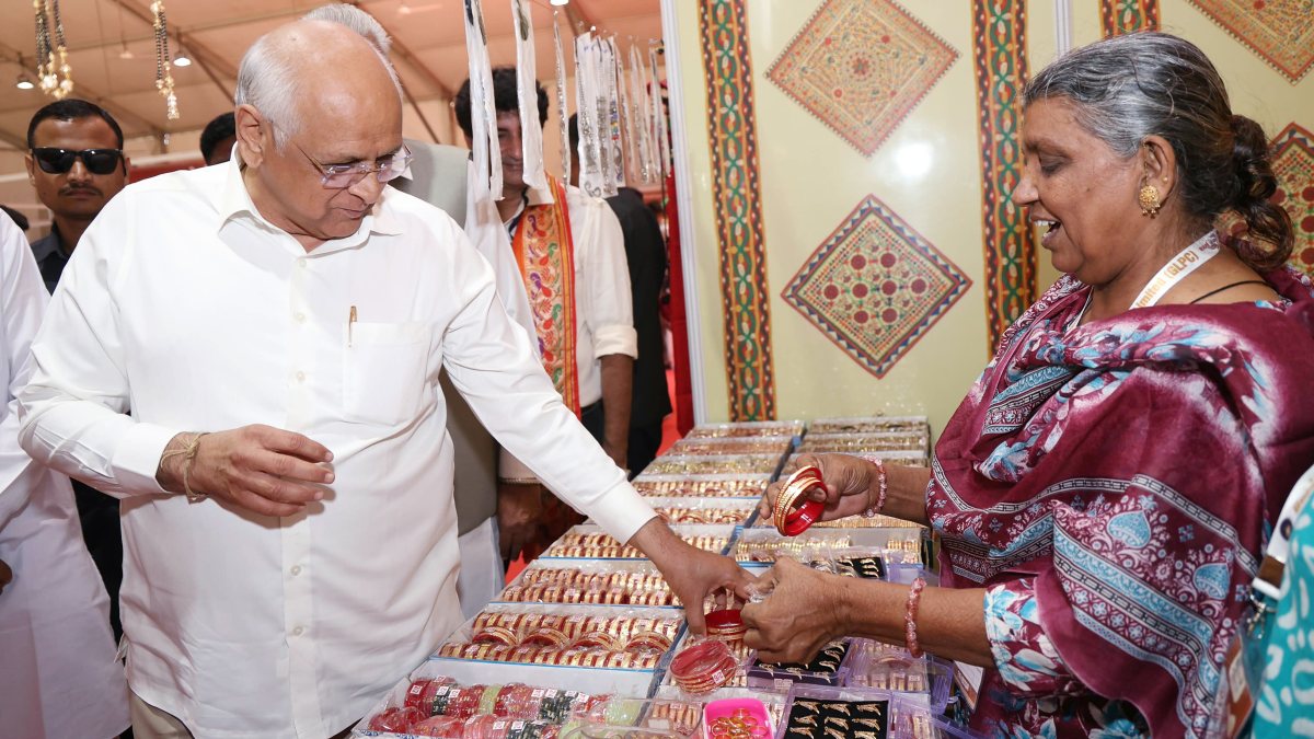 Gujarat CM Bhupendra Patel inaugurates Saras Mela in Rajkot