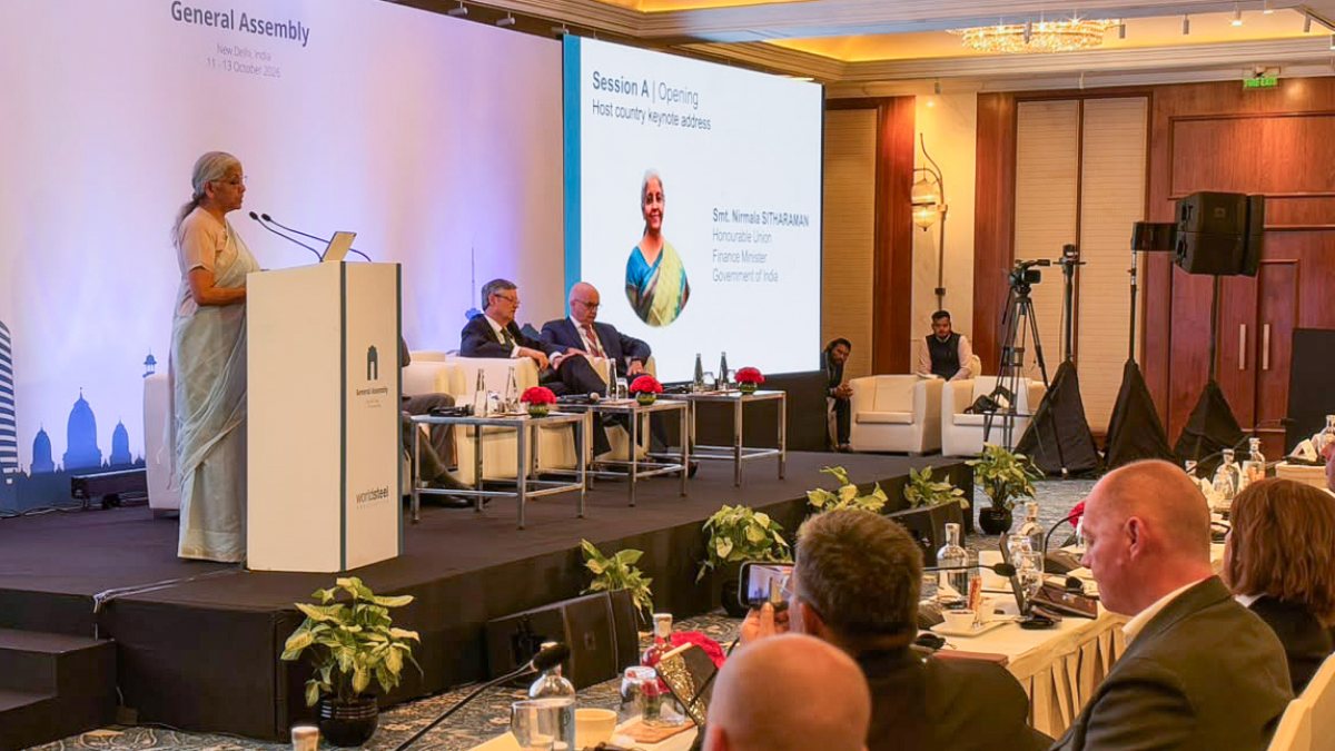 Sitharaman delivers keynote at World Steel Association assembly