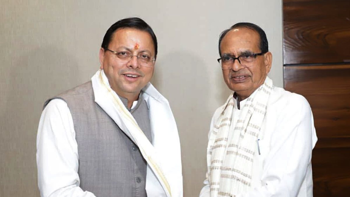 Uttarakhand CM Dhami meets Union Minister Chouhan in Delhi