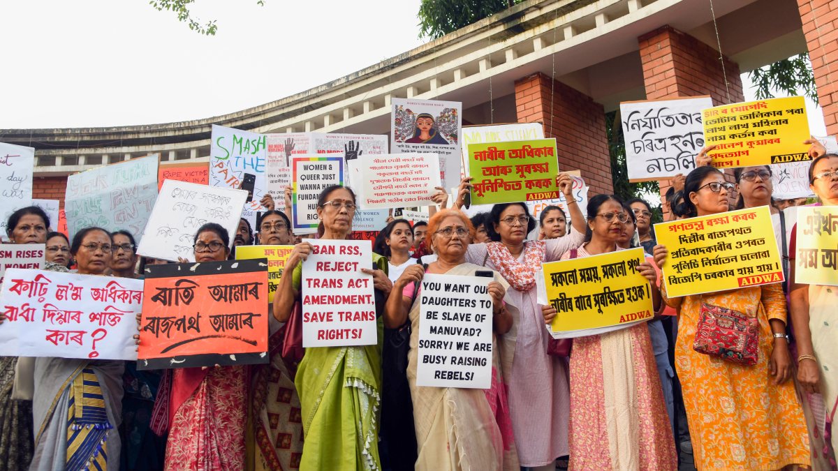 Women join freedom march against violence in Guwahati