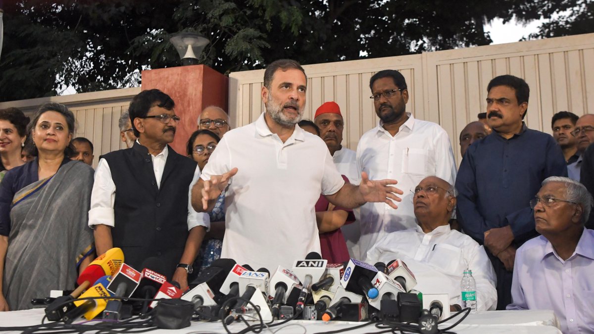 Rahul Gandhi and INDIA bloc leaders address media over SIR row