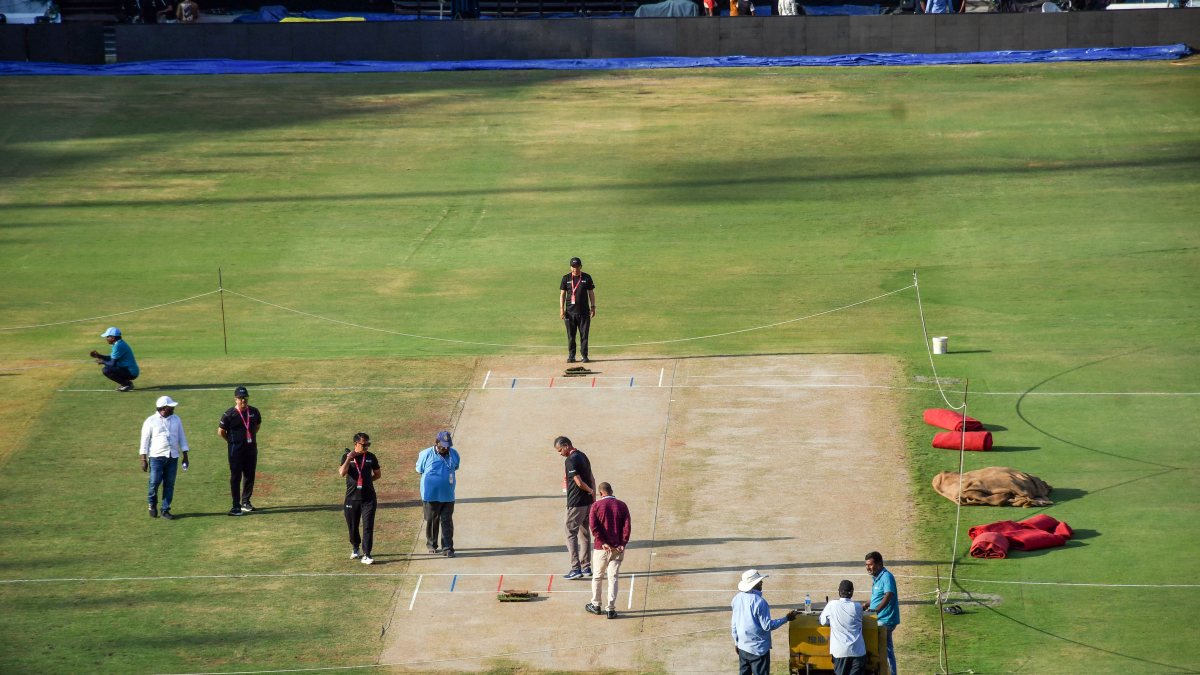 Rajiv Gandhi stadium view in Hyderabad