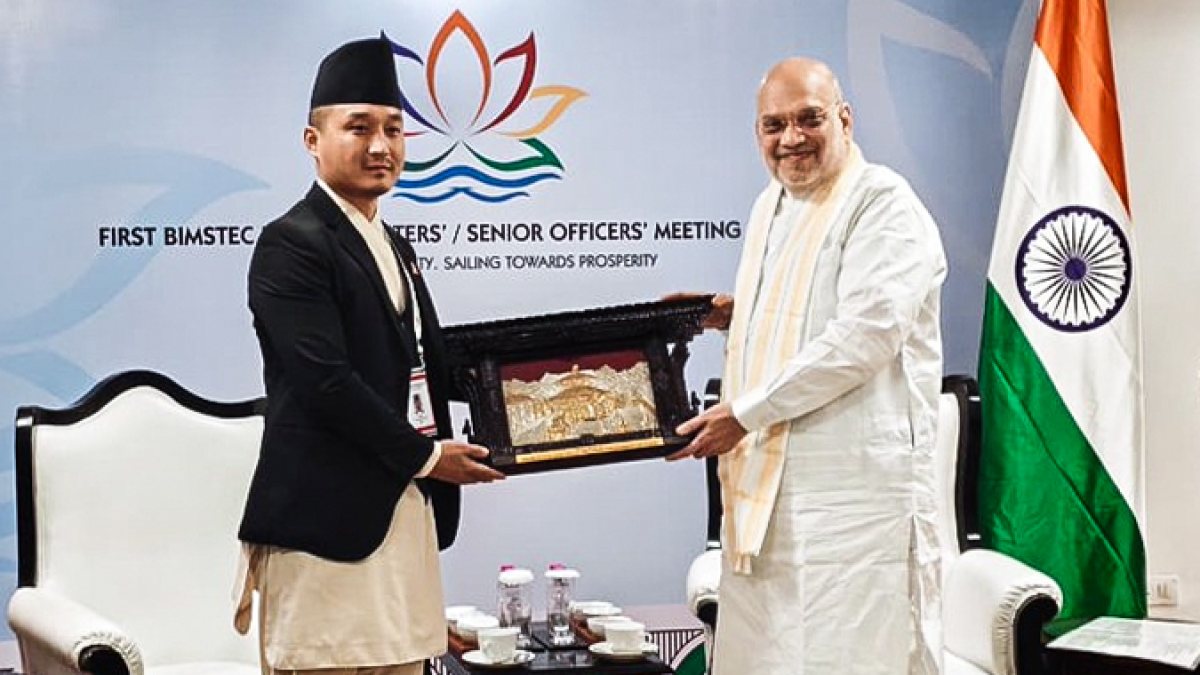 Nepal home minister meets Amit Shah at BIMSTEC meeting