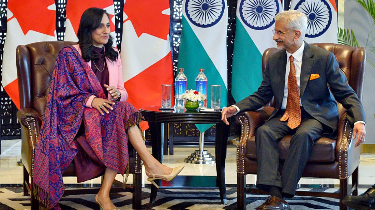 Jaishankar meets Canadian foreign minister Anita Anand in Delhi