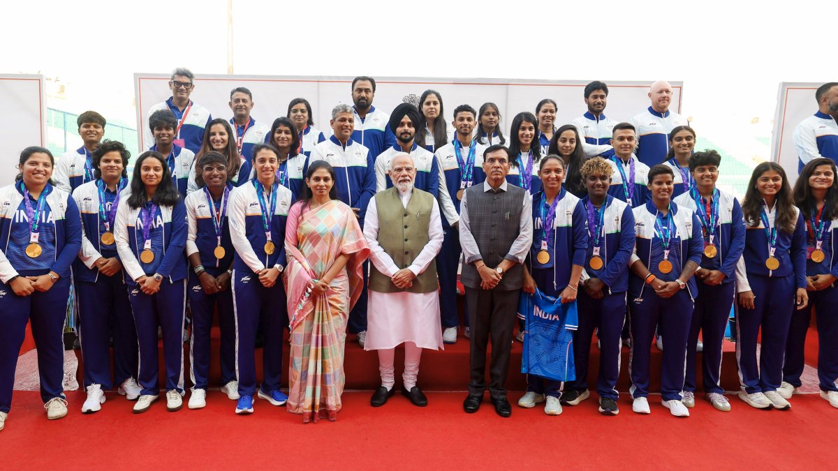 PM Modi meets Asian Games 2026 contingent in New Delhi