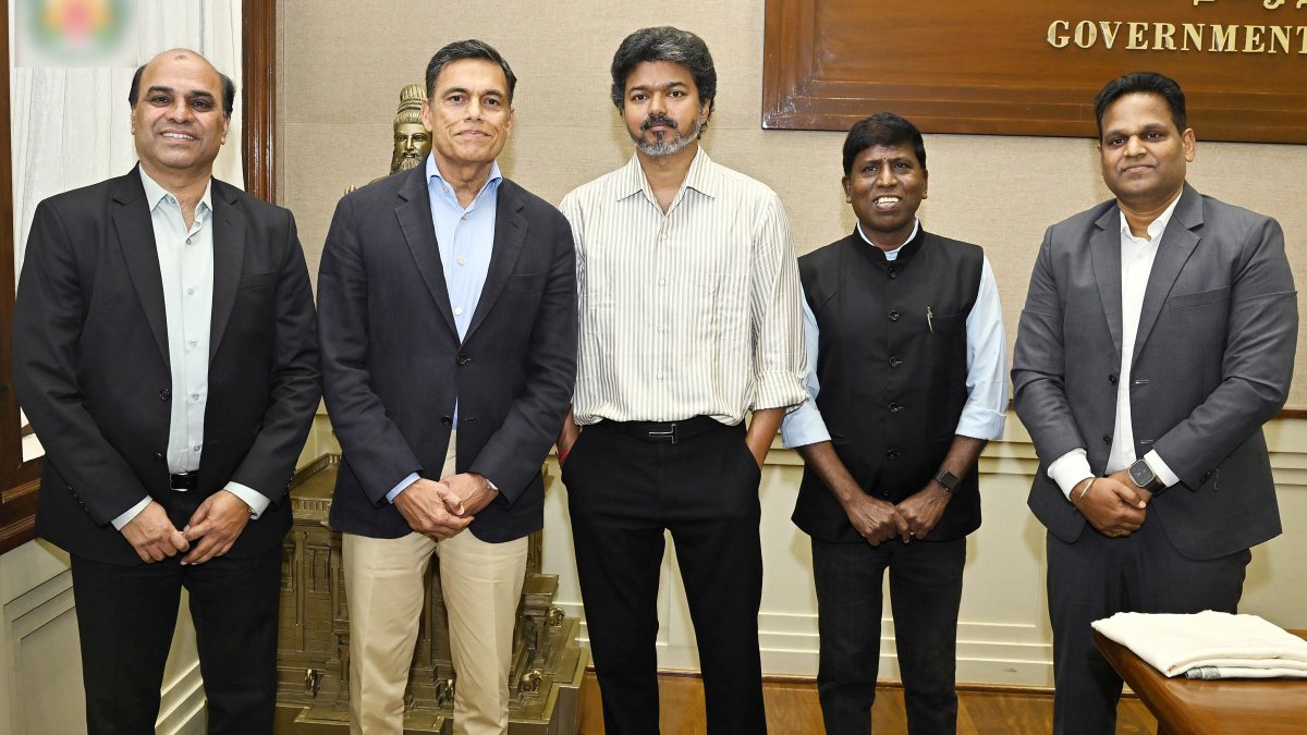 JSW chairman Sajjan Jindal meets Tamil Nadu CM Vijay