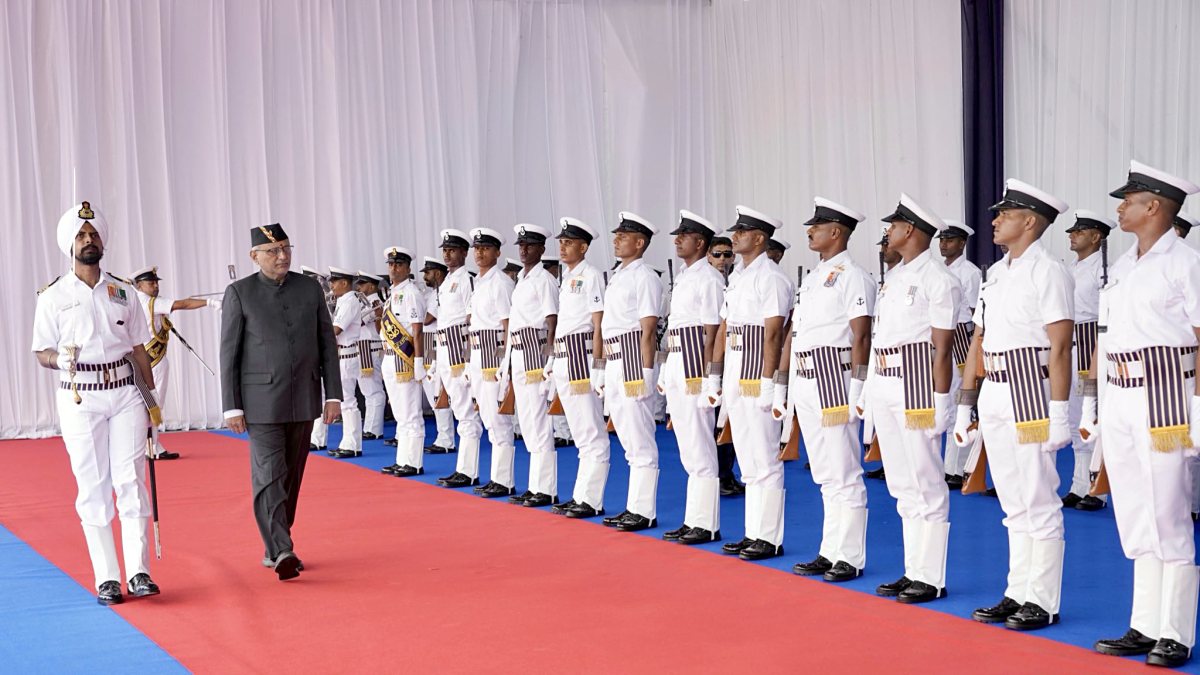 VP Radhakrishnan commissions INS Samarthak at Karwar naval base