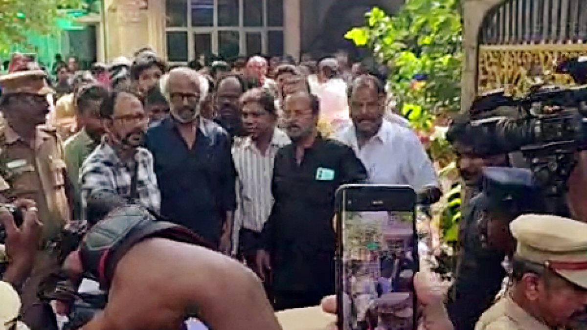 Rajinikanth pays respects to late music director Deva in Chennai