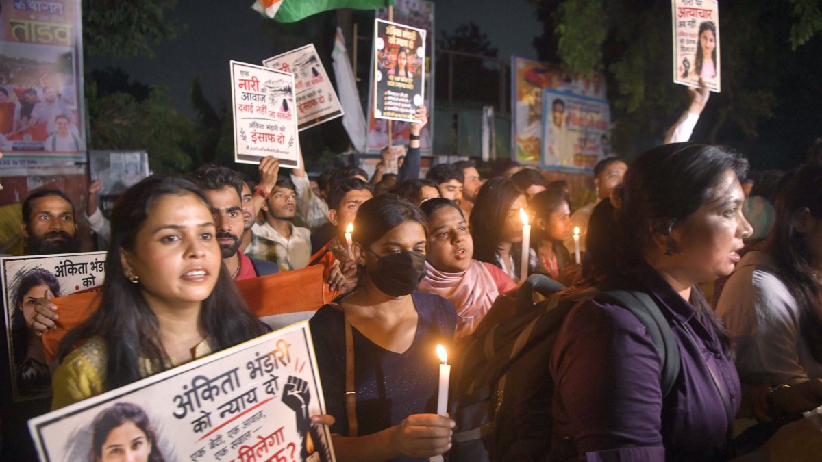 NSUI holds candle march over Sikkim governor appointment and Ankita Bhandari case