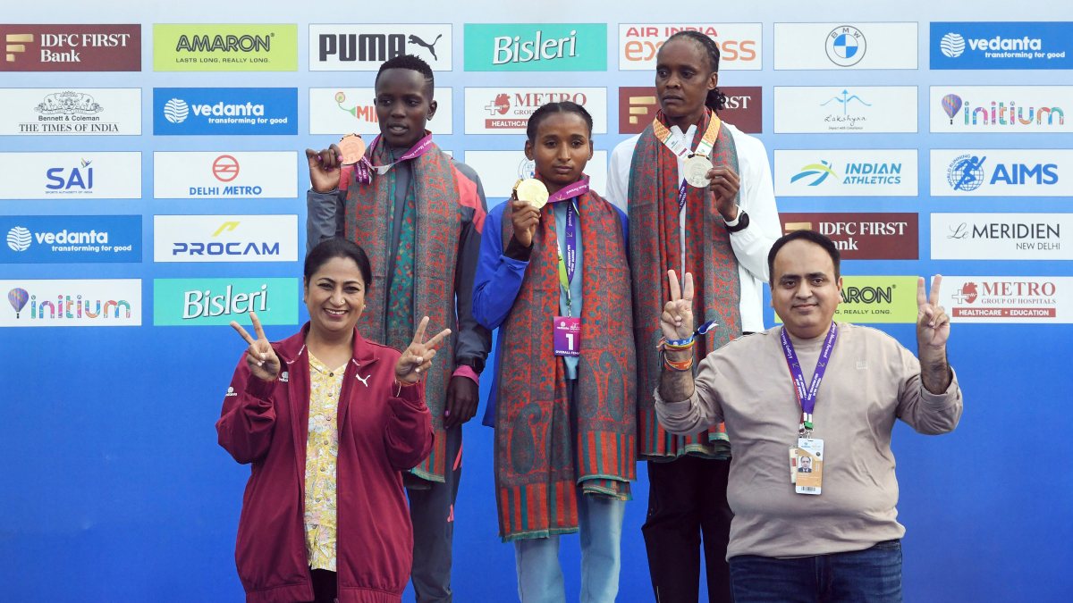 Ethiopian women sweep Delhi Half Marathon podium