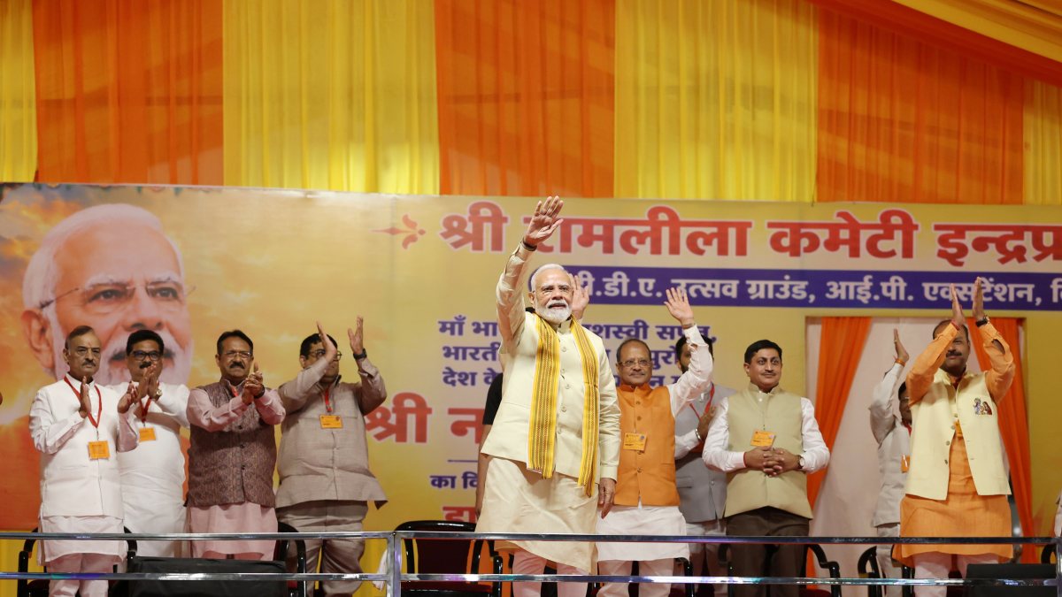 PM Modi attends Dussehra celebrations in Delhi