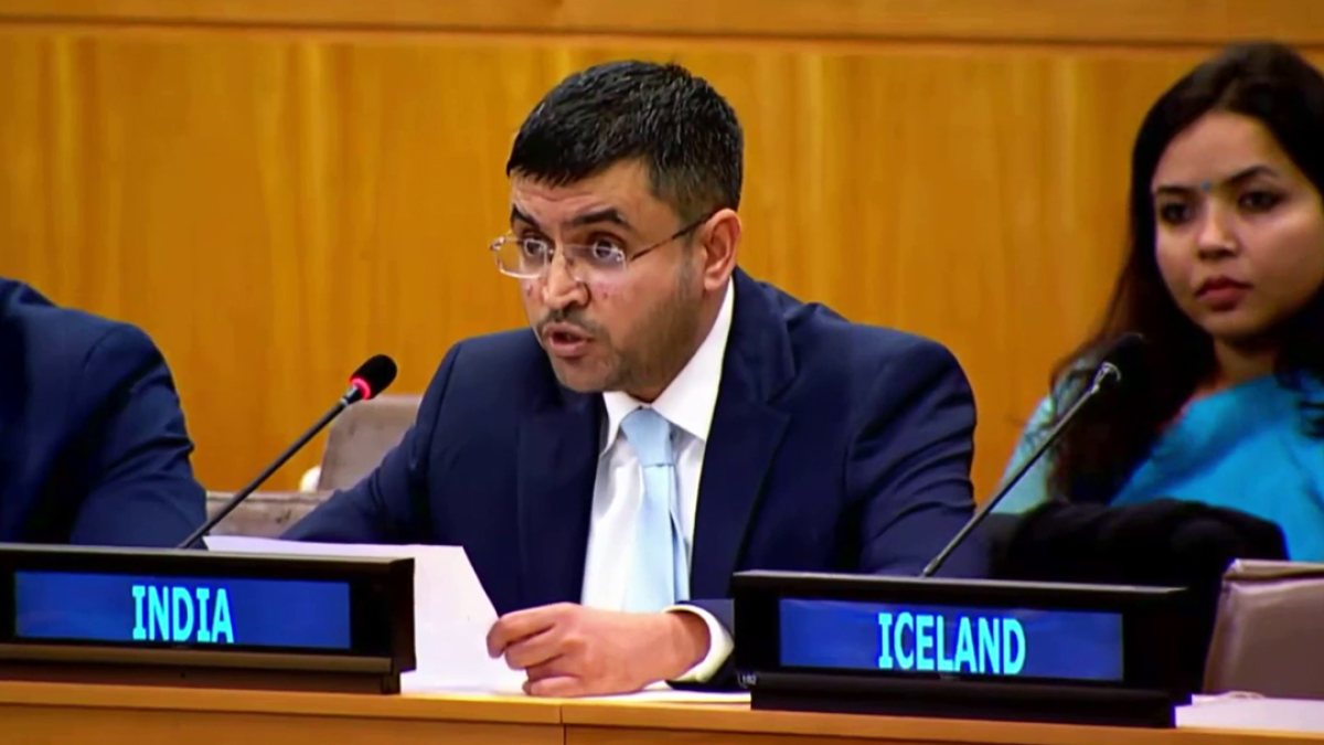 First Secretary Raghoo Puri speaks at UN interactive dialogue