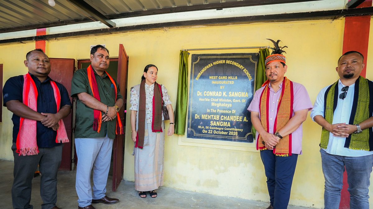 Meghalaya CM inaugurates renovated school building in West Garo Hills