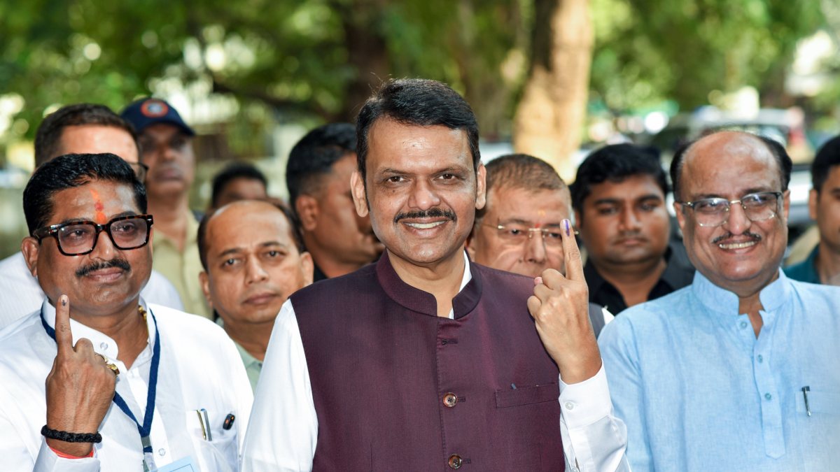 Fadnavis votes in Maharashtra Legislative Council elections