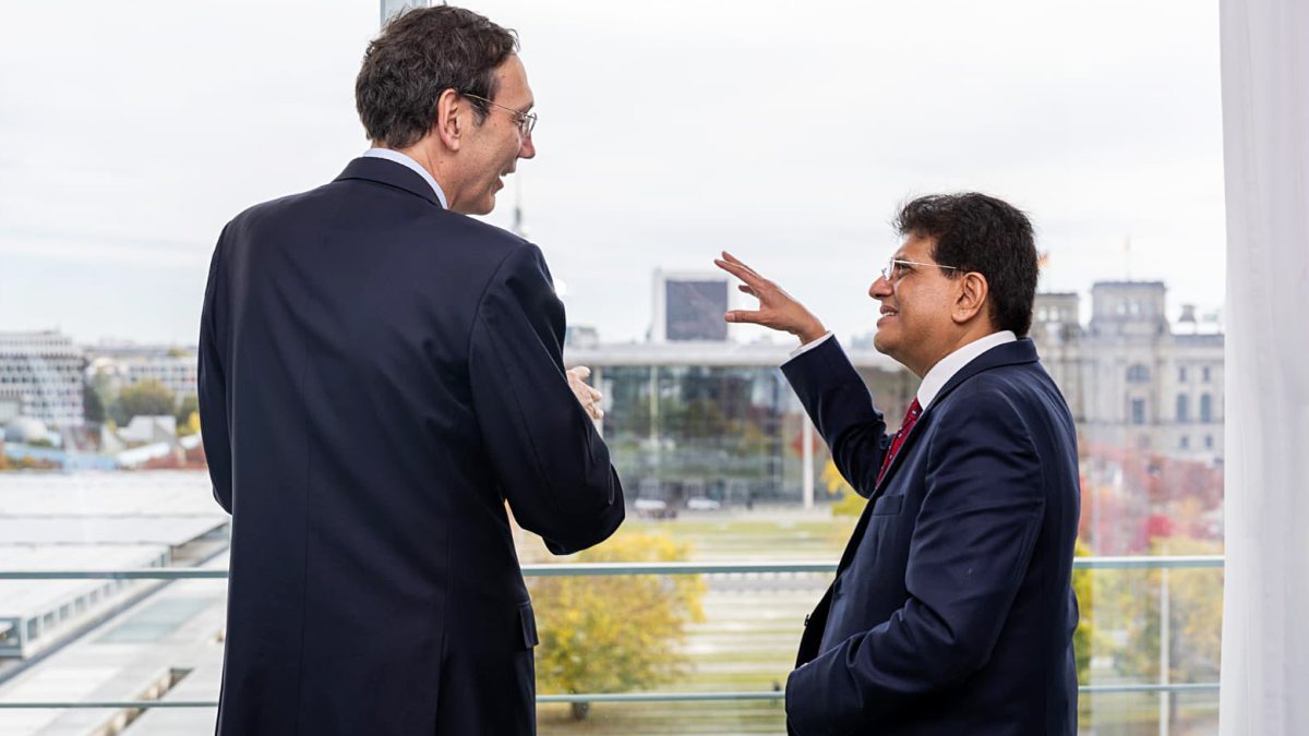 Piyush Goyal meets German chancellor's economic policy advisor in Berlin