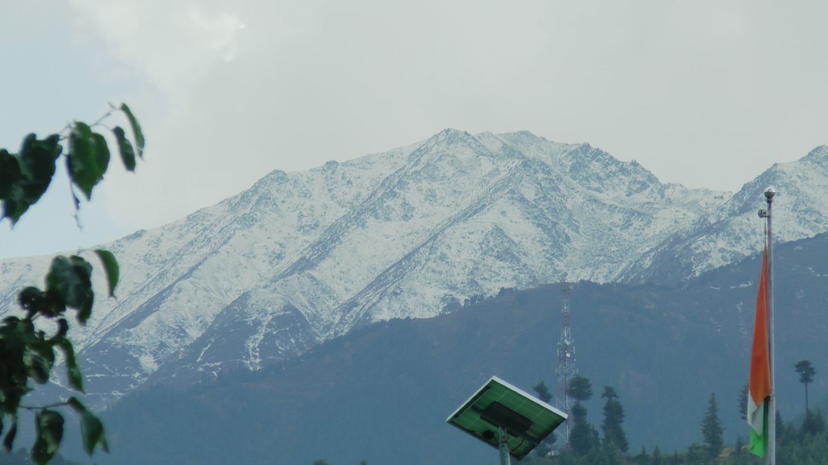 Snow-clad peaks of Bhaderwah Valley in Doda