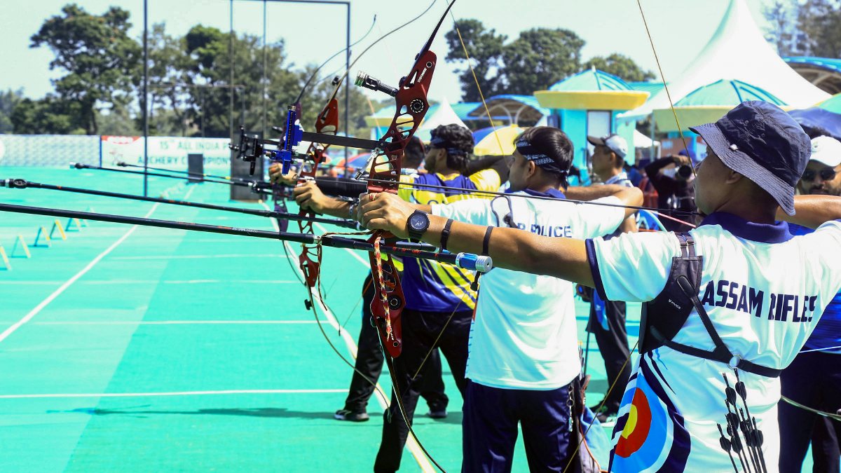 Archers compete at All India Police Archery Championship in Ranchi