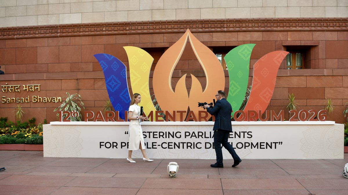 Foreign media at BRICS Parliamentary Forum in New Delhi