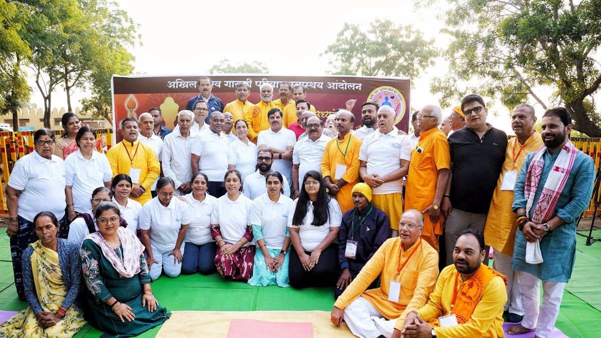 MP CM Mohan Yadav attends yoga programme in Barwani