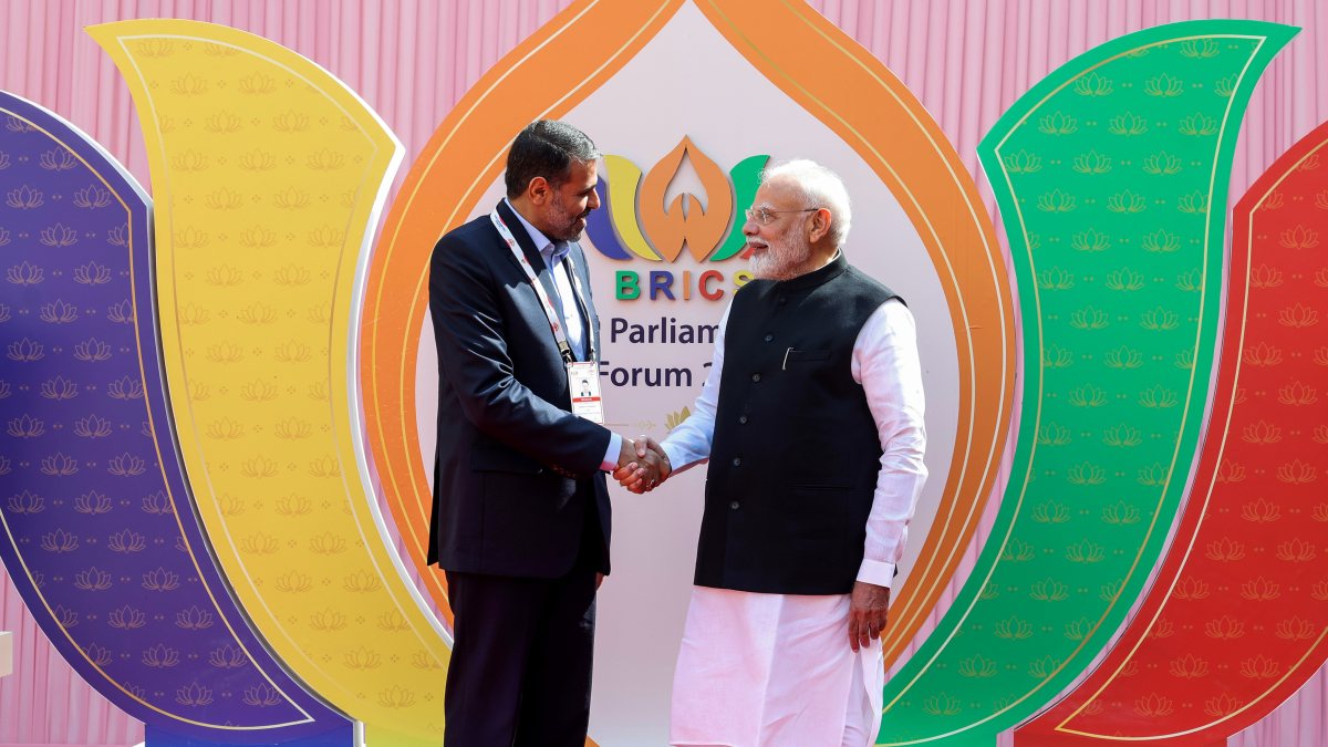 PM Modi welcomes BRICS delegates at Parliamentary Forum in Delhi