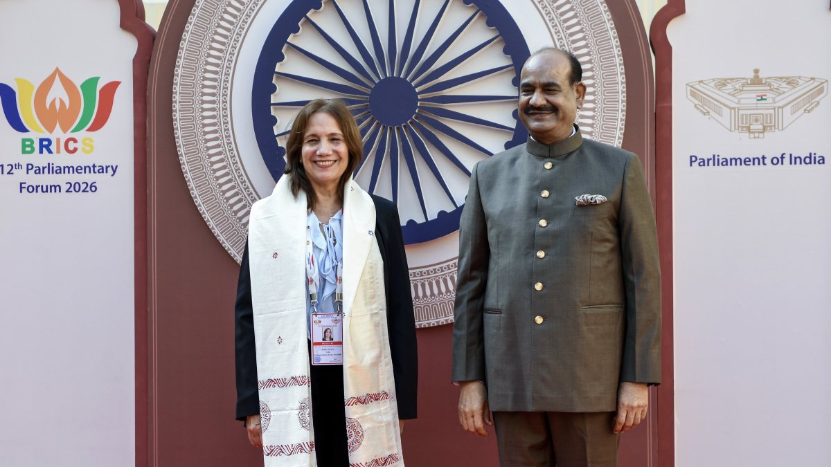 Om Birla meets Cuba assembly vice-president at BRICS forum