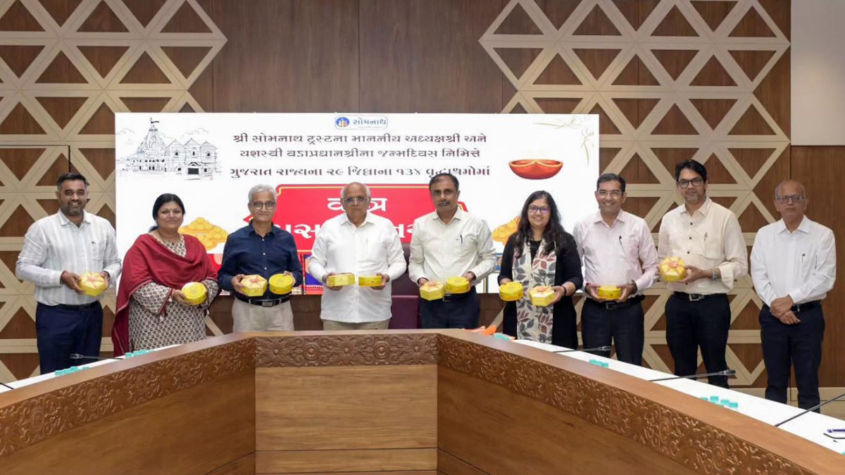 Somnath temple launches plastic-free prasad packaging model