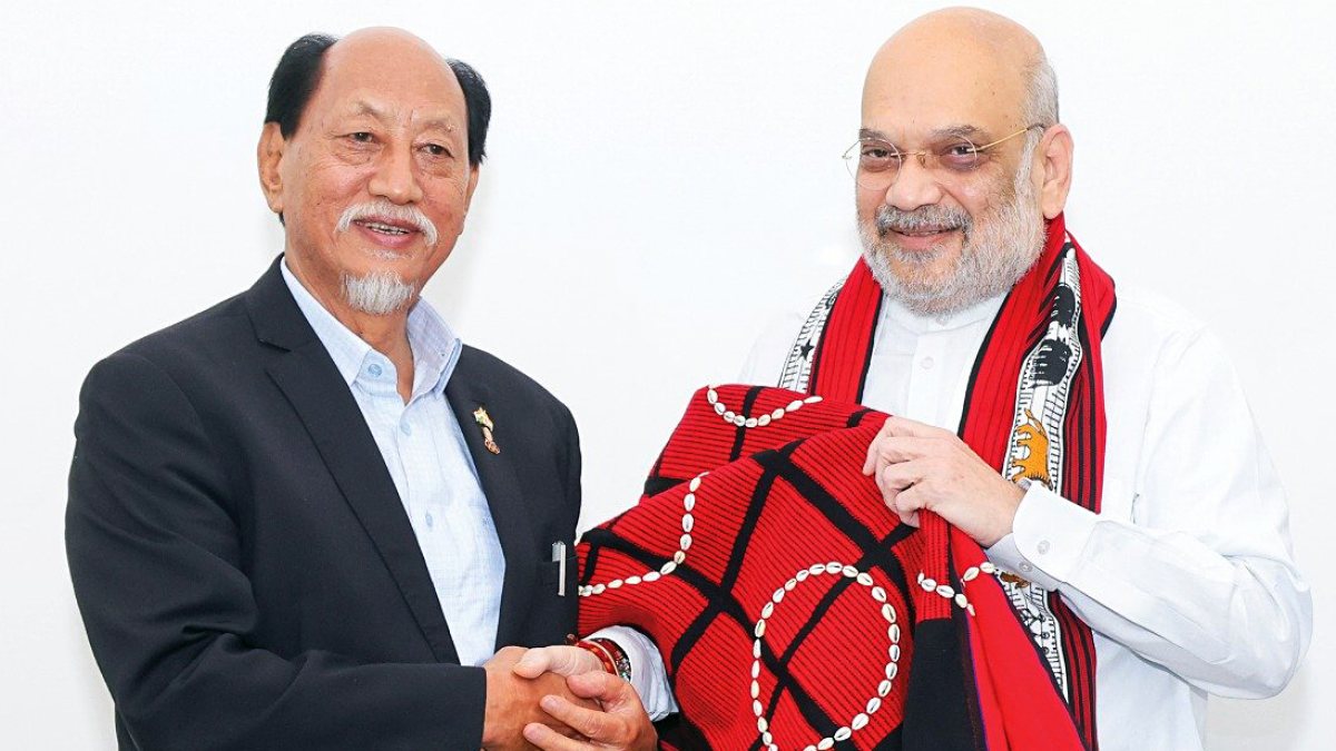 Nagaland CM Neiphiu Rio meets Amit Shah in New Delhi